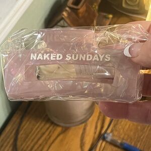 NIB Naked Sundays Large Iridescent Claw Clip